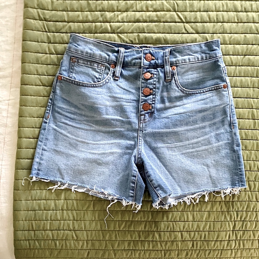 Madewell fringe Button Fly Shorts
